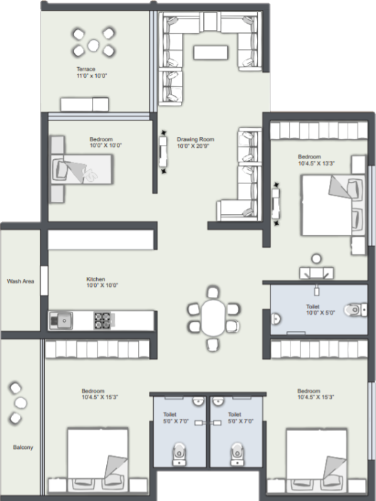 TYPE D 3.5-BHK